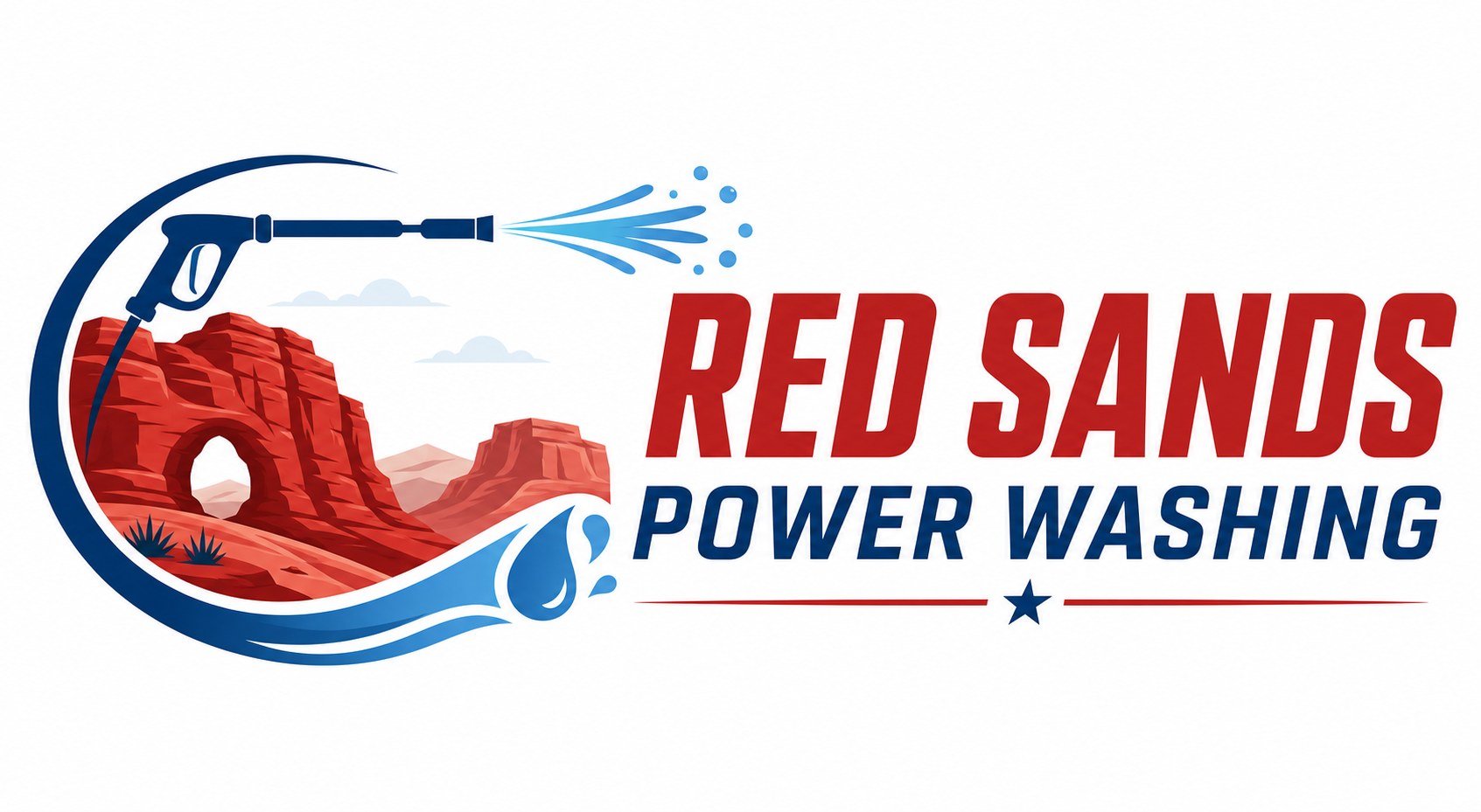 Red Sands Power Wash logo